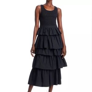 Rhode nia Black Tiered Dress new 4